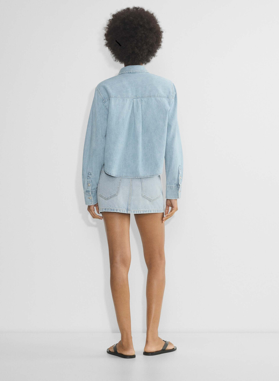 denim forum das bequeme jeanshemd aus den 80ern mit taille hier kommt das sn bl