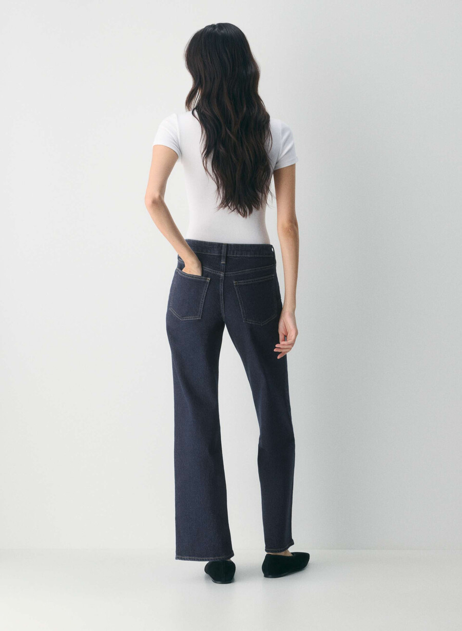 denim forum pam super lo-rise wide jeans no-stress dunkelblau