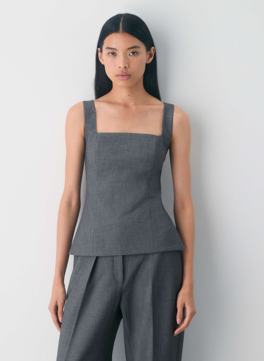 kolumnist top heather charcoal