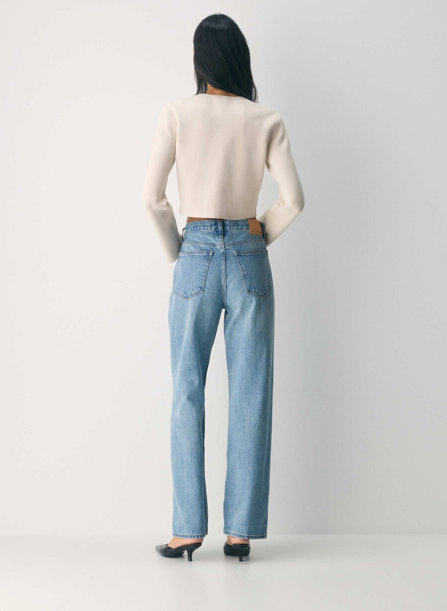 notable cardigan - wonder yarn matte pearl