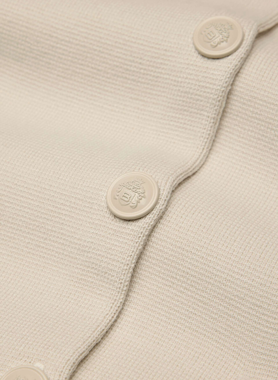 notable cardigan - wonder yarn matte pearl