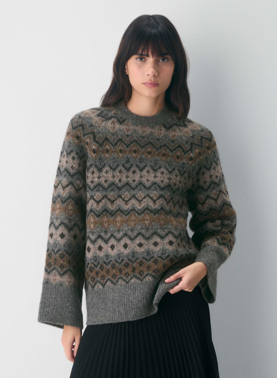 harlow pullover dunkelgraumehrfarbig