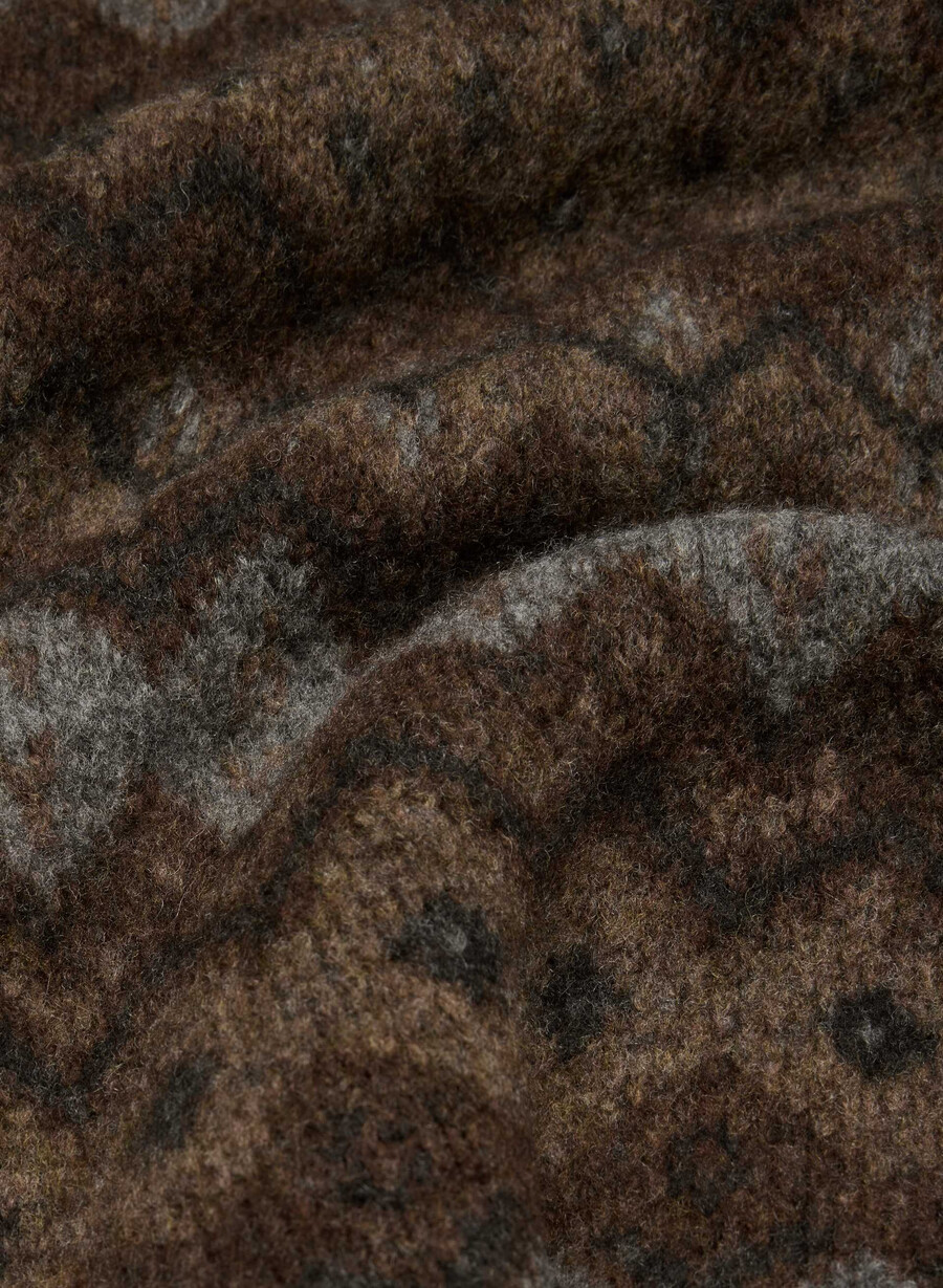 harlow pullover dunkelbraun mehrfarbig