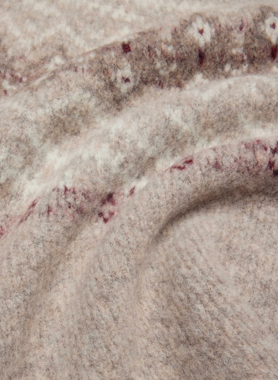harlow sweater hthr stn gr multi