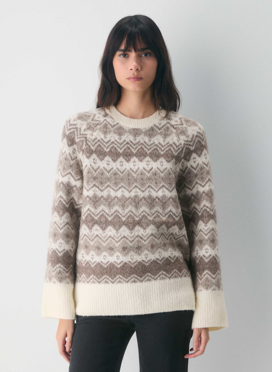 harlow pullover vintage gewichthöhe steingrau