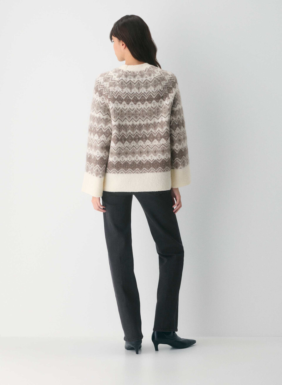 harlow pullover vintage gewichthöhe steingrau