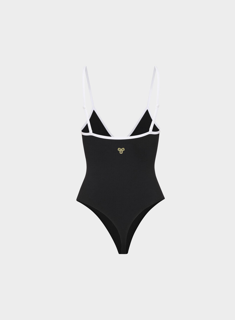 life essential v-ausschnitt body schwarzweiss
