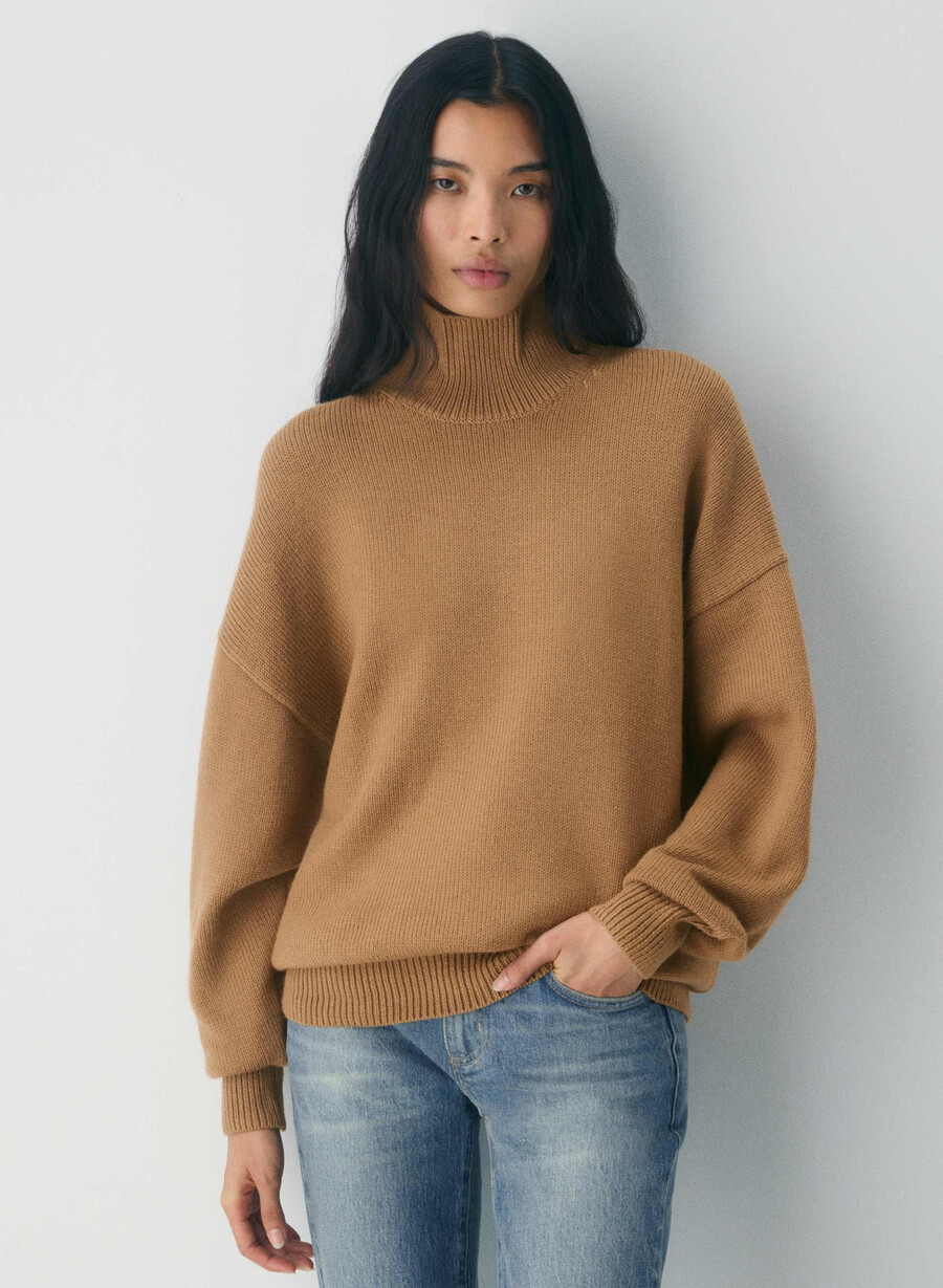 grober rollkragenpullover aus merinowolle saville
