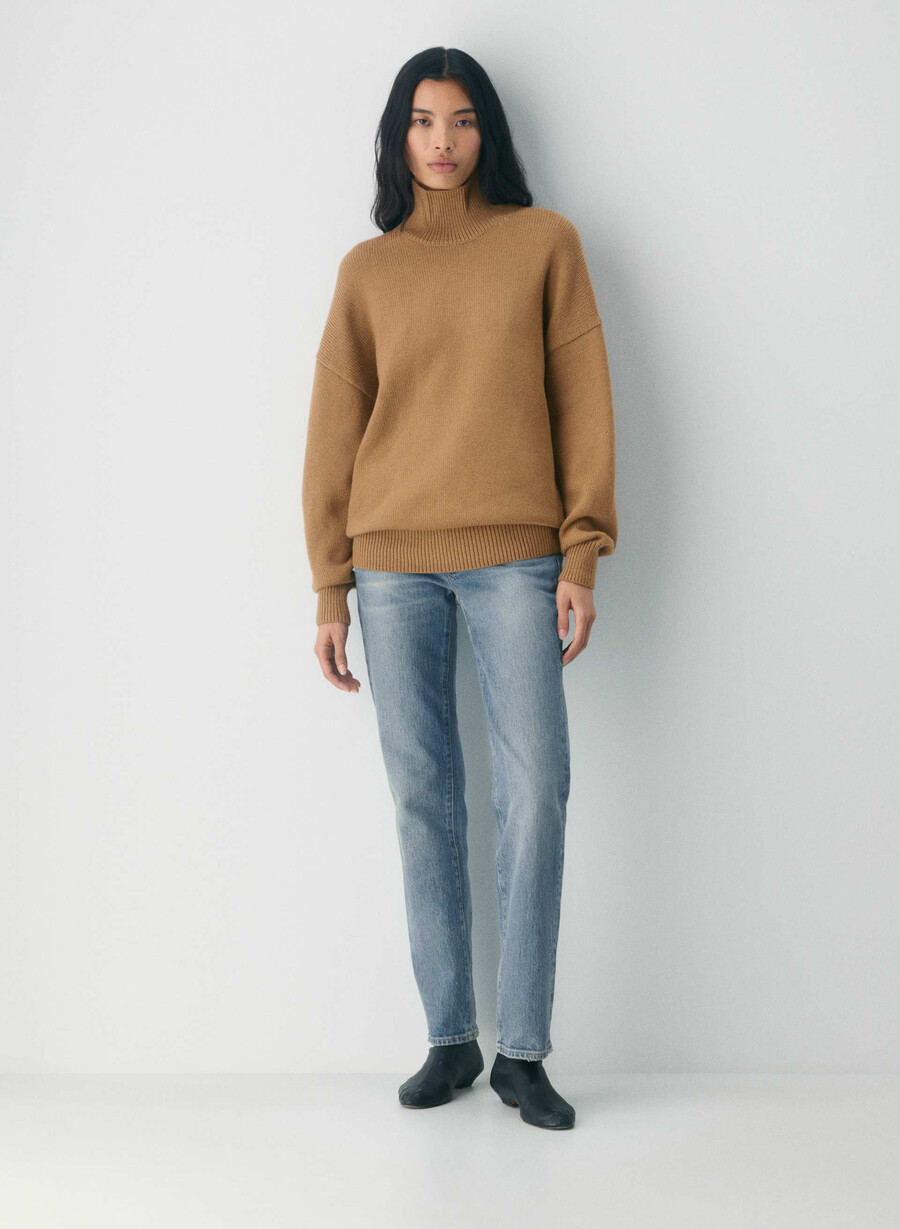 grober rollkragenpullover aus merinowolle saville
