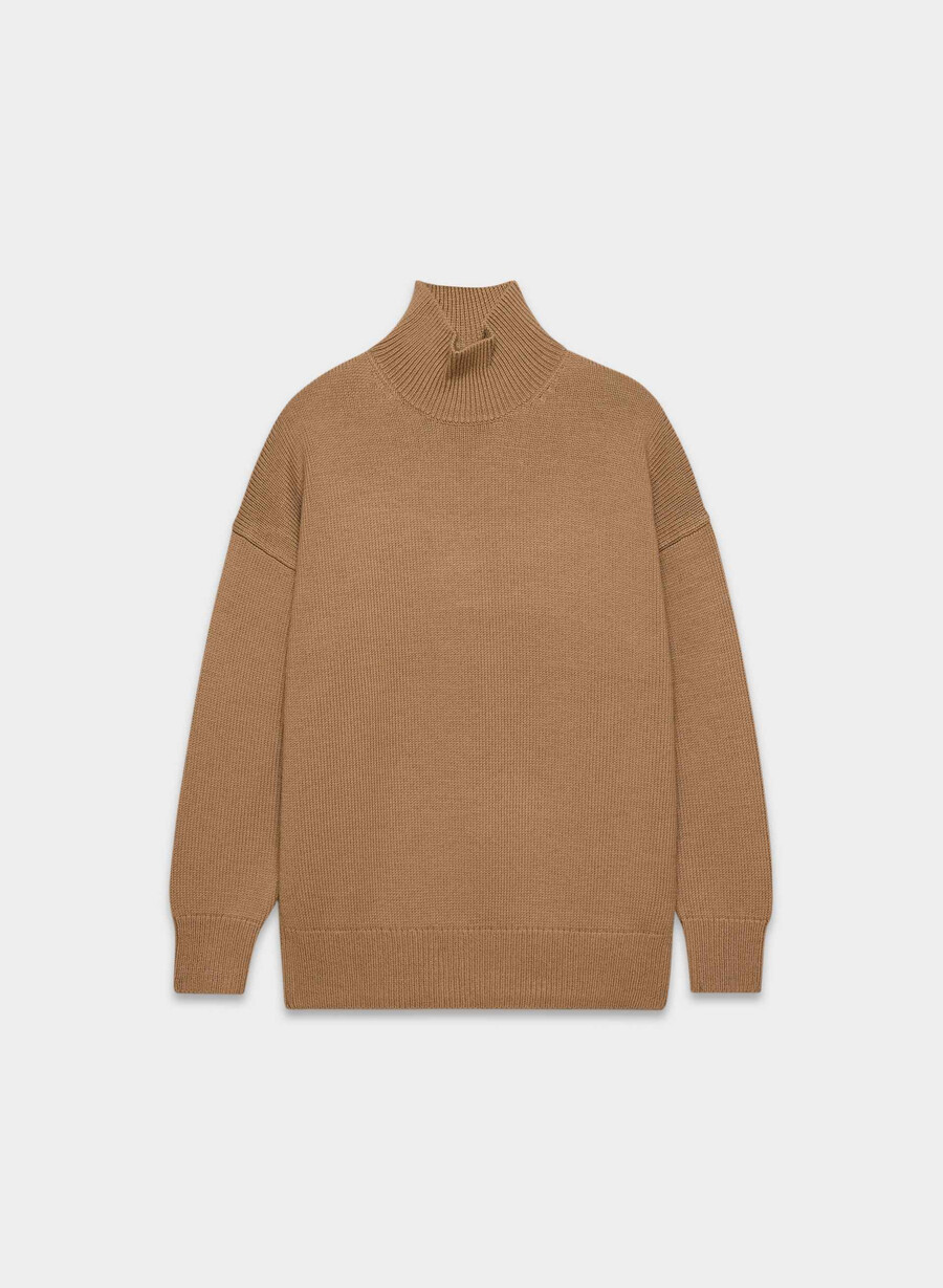 grober rollkragenpullover aus merinowolle saville