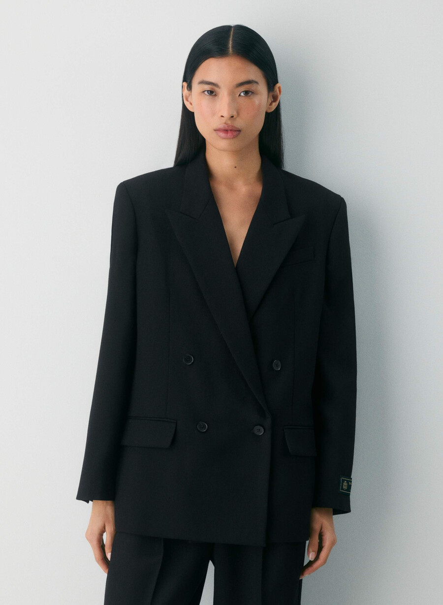 fulton wollblazer schwarz