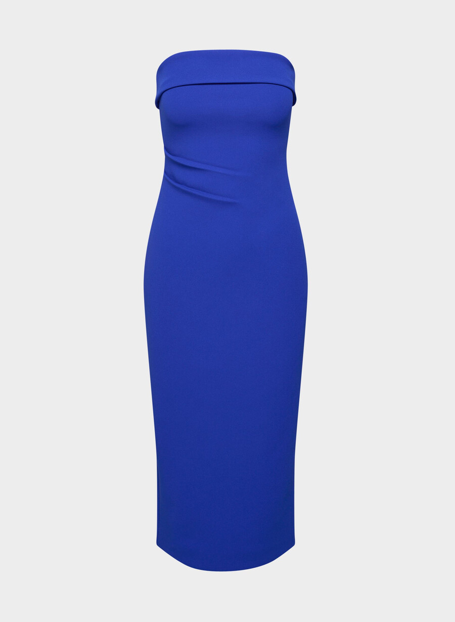 figureknit eyecatcher-kleid ablaze blue