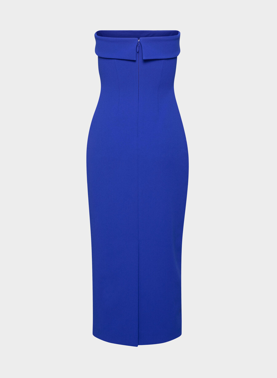 figureknit eyecatcher-kleid ablaze blue