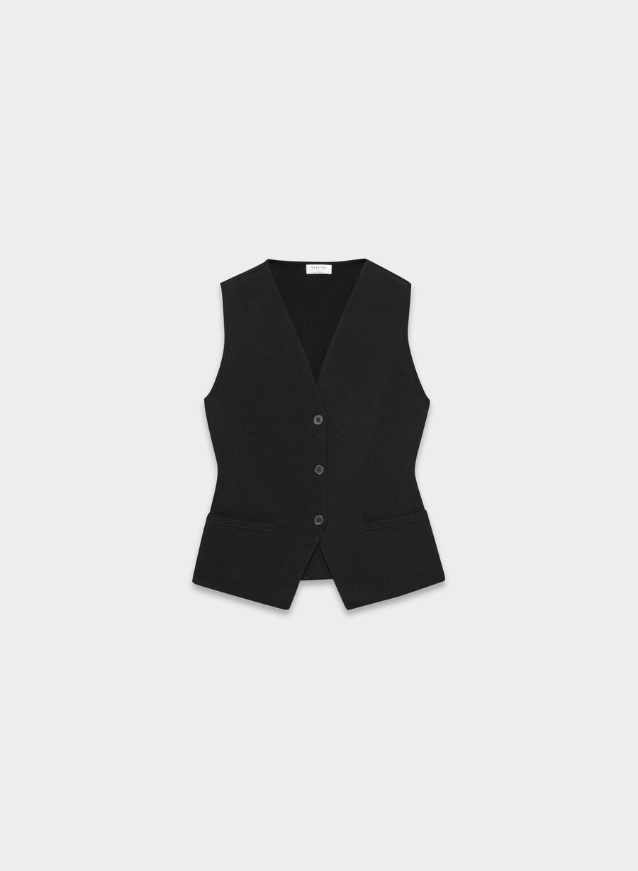 stakes strickweste schwarz