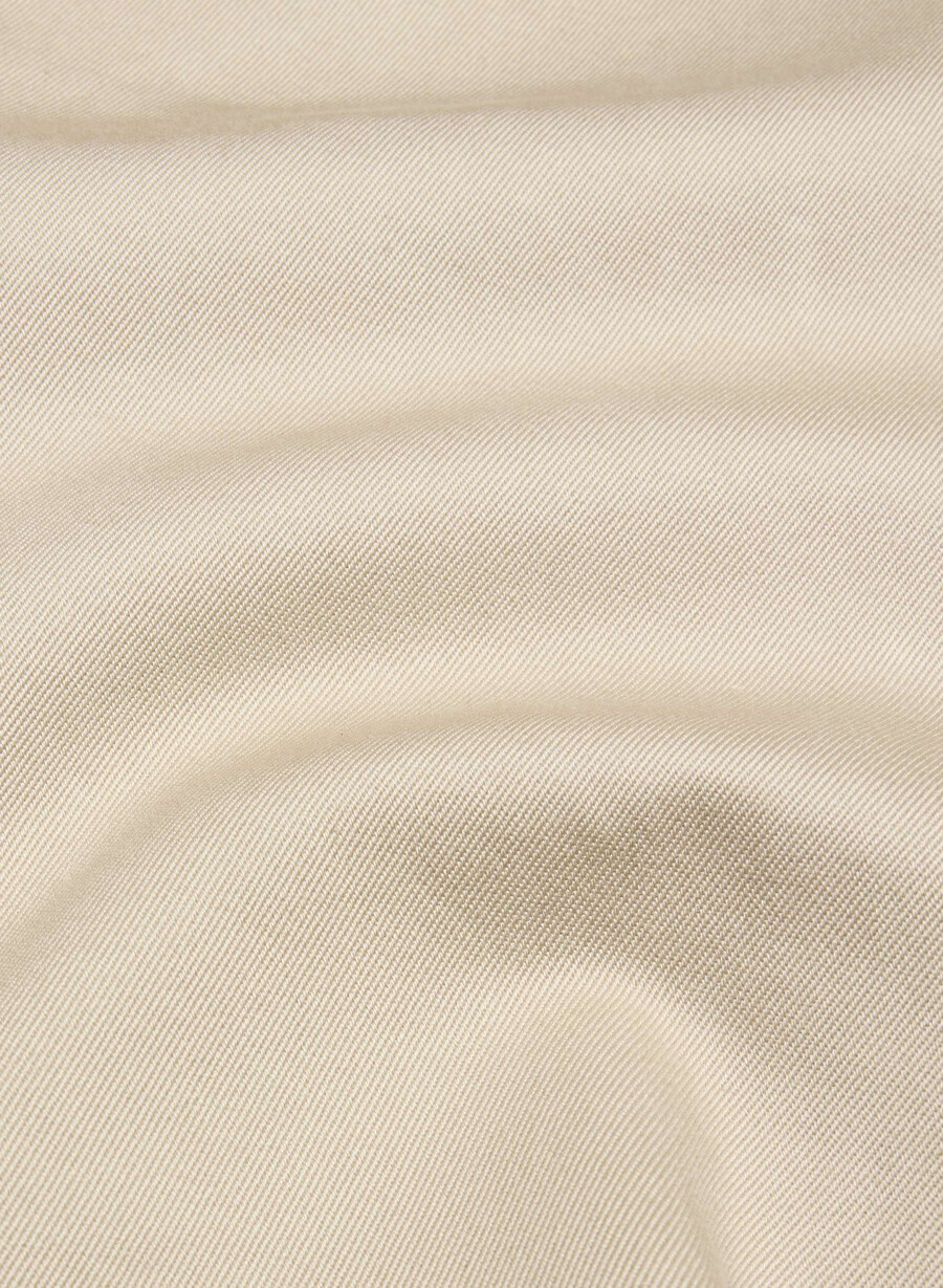 regent kurzer trenchcoat – rich twill marcona beige