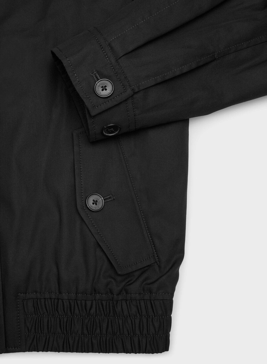 die arno jacke - city twill schwarz