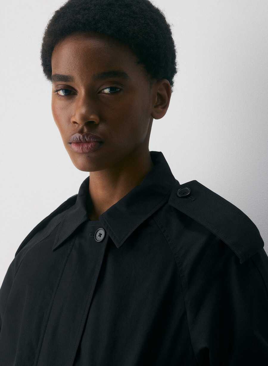 die arno jacke - city twill schwarz