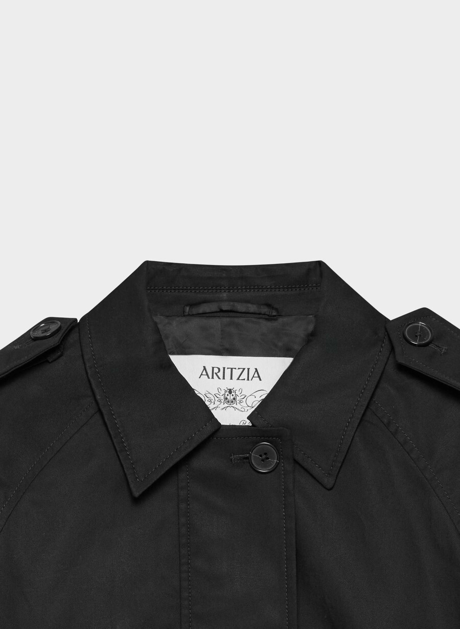 die arno jacke - city twill schwarz