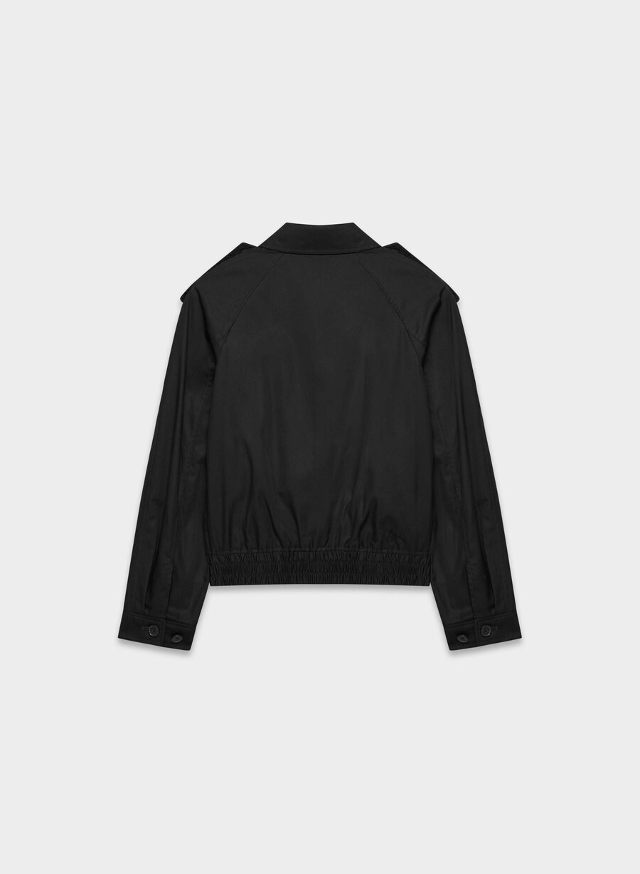 die arno jacke - city twill schwarz