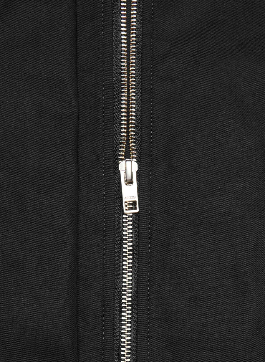 die arno jacke - city twill schwarz