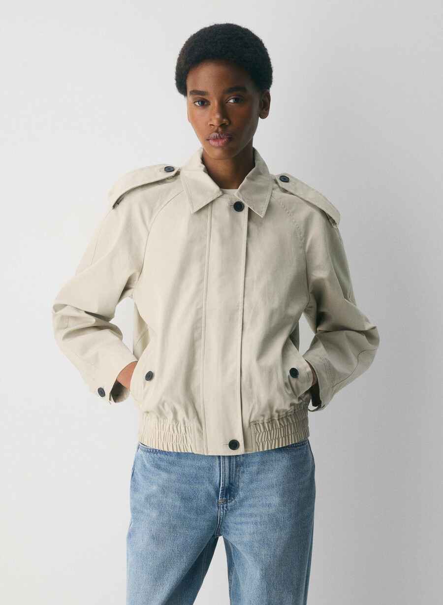 die arno jacke - city twill oyster