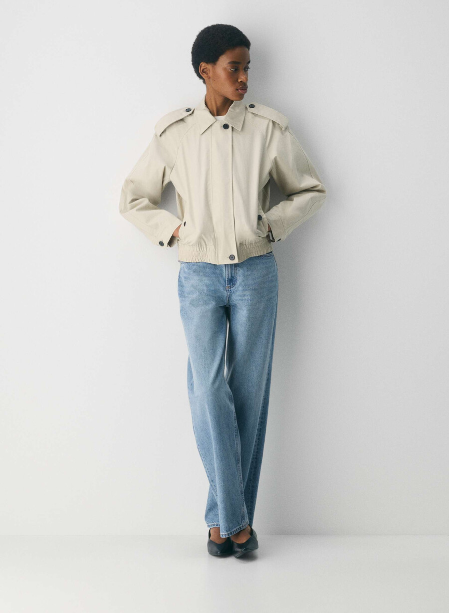 die arno jacke - city twill oyster