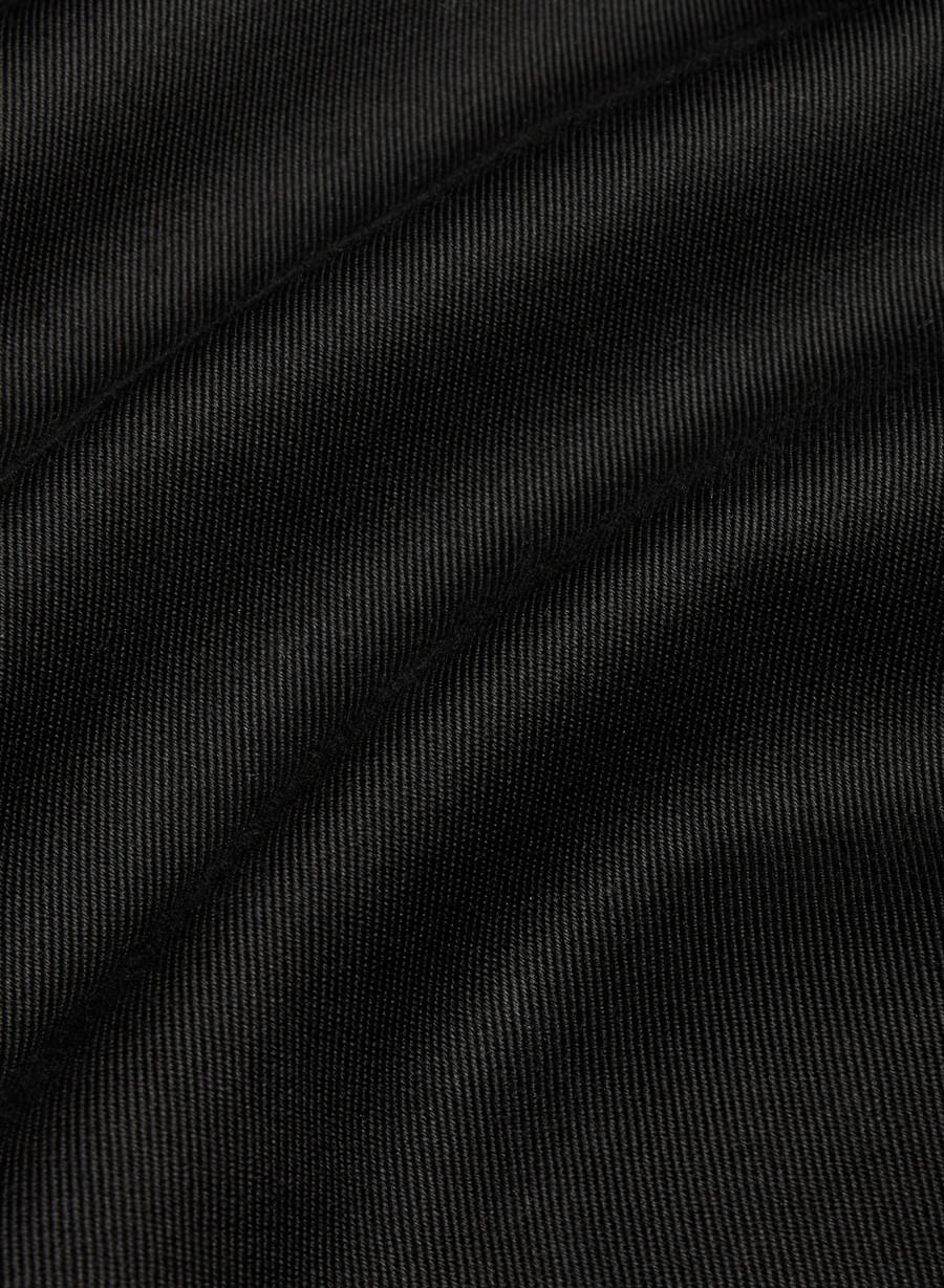 davis trenchcoat – rich twill schwarz