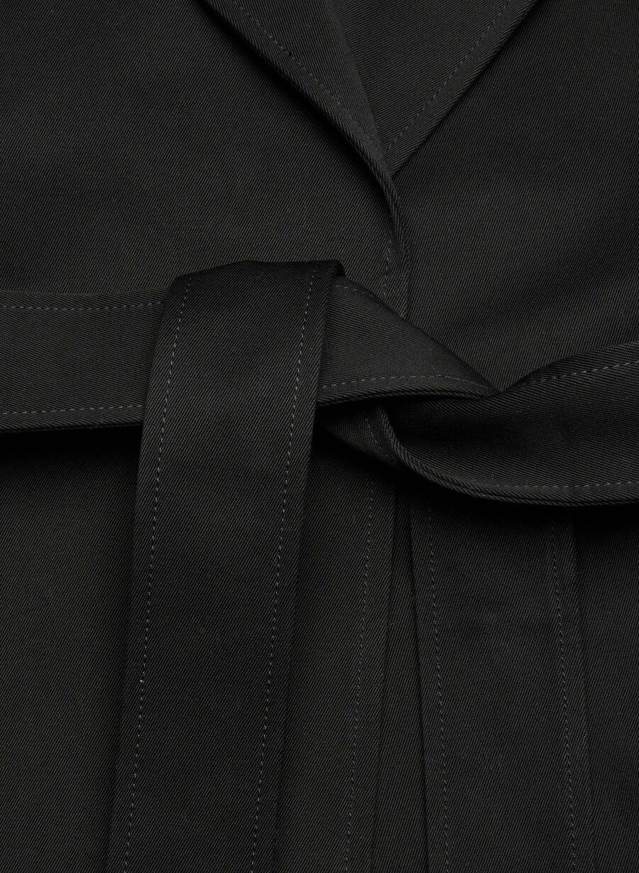 davis trenchcoat – rich twill schwarz