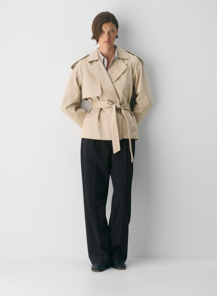 davis trenchcoat – rich twill marcona beige