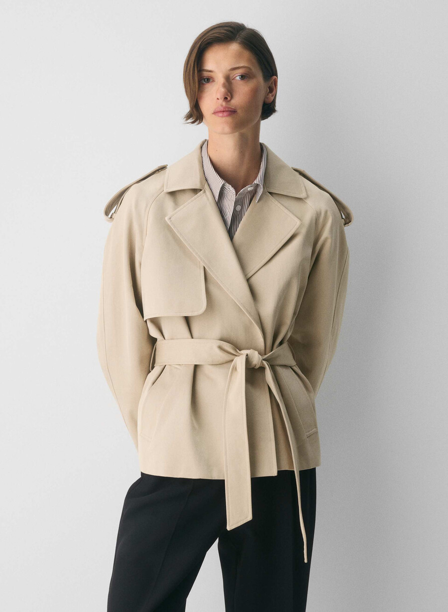 davis trenchcoat – rich twill marcona beige