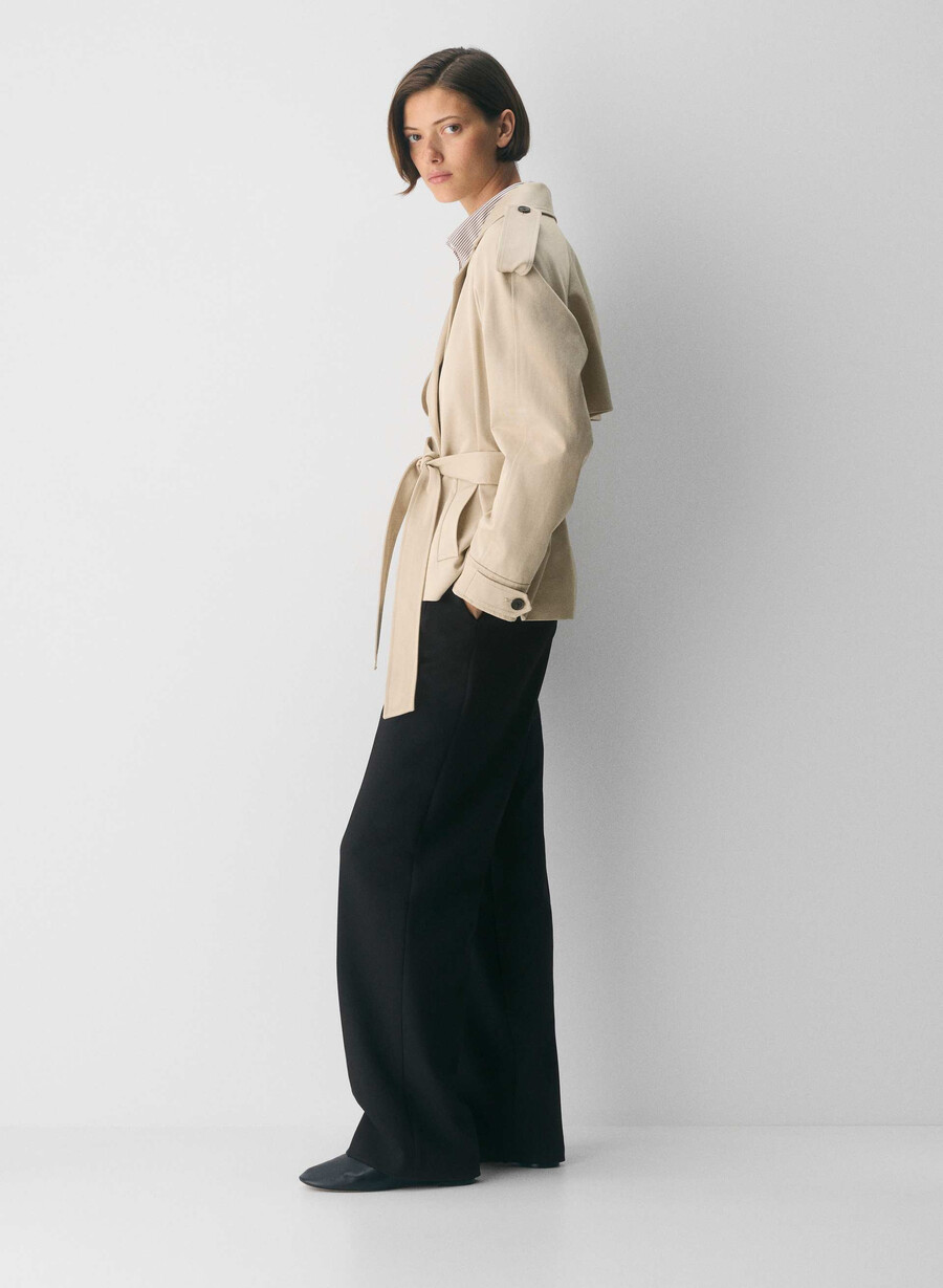 davis trenchcoat – rich twill marcona beige