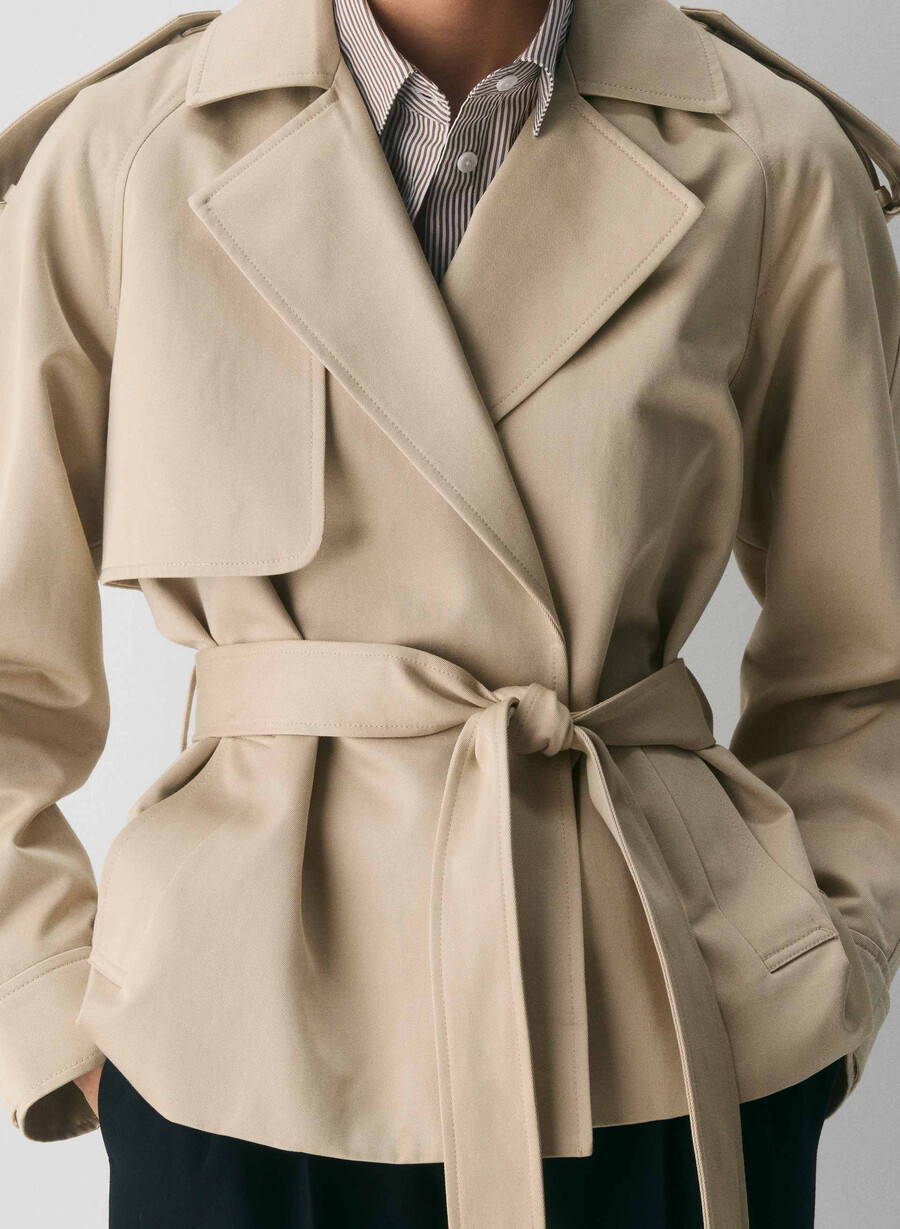 davis trenchcoat – rich twill marcona beige