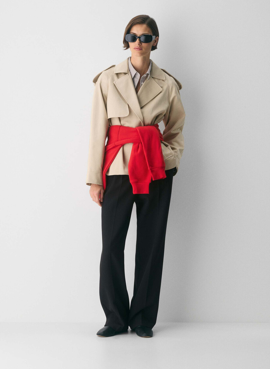 davis trenchcoat – rich twill marcona beige
