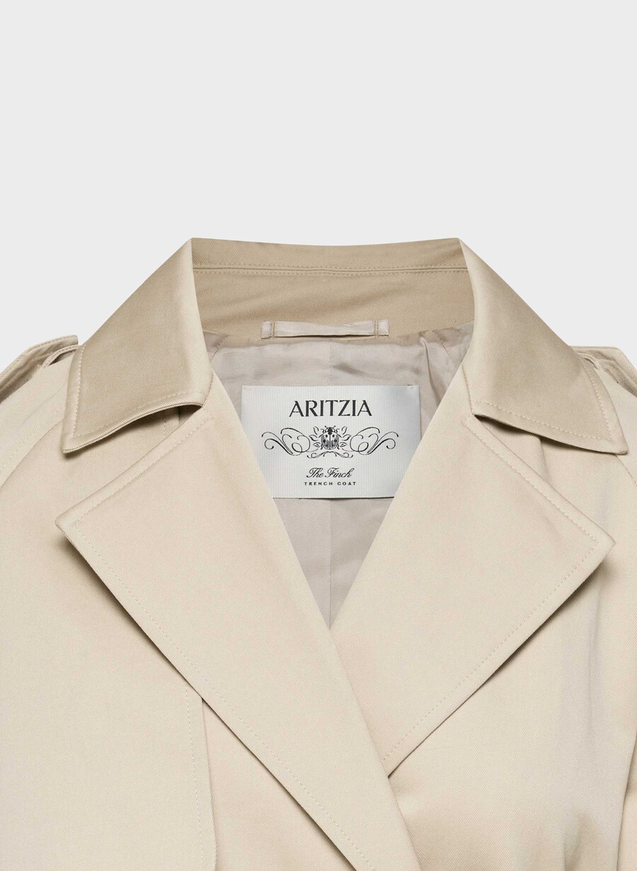 davis trenchcoat – rich twill marcona beige