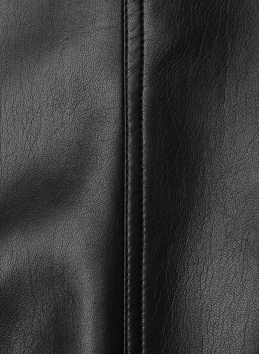 kerr jacke – unechtes leder schwarz