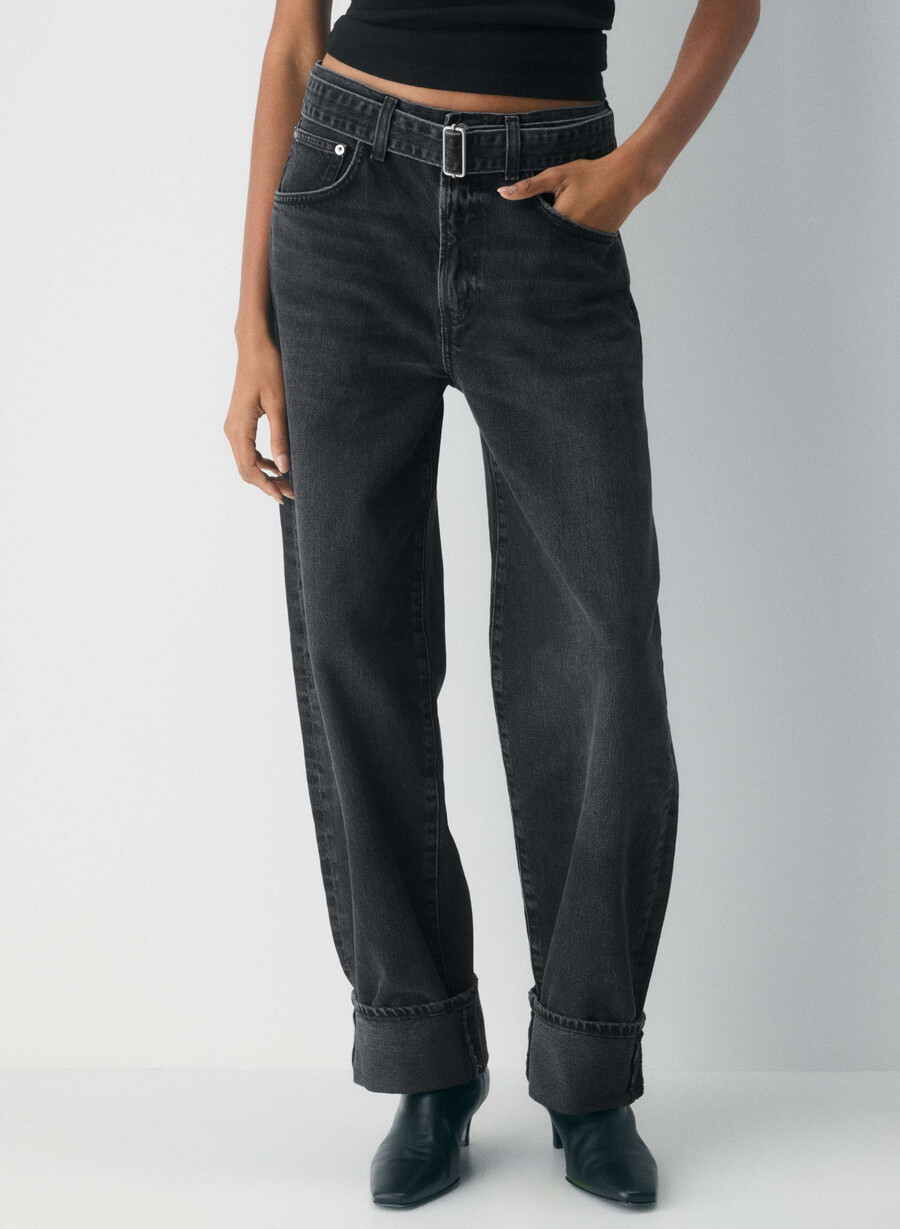 agolde cuffed taper jeans arcane