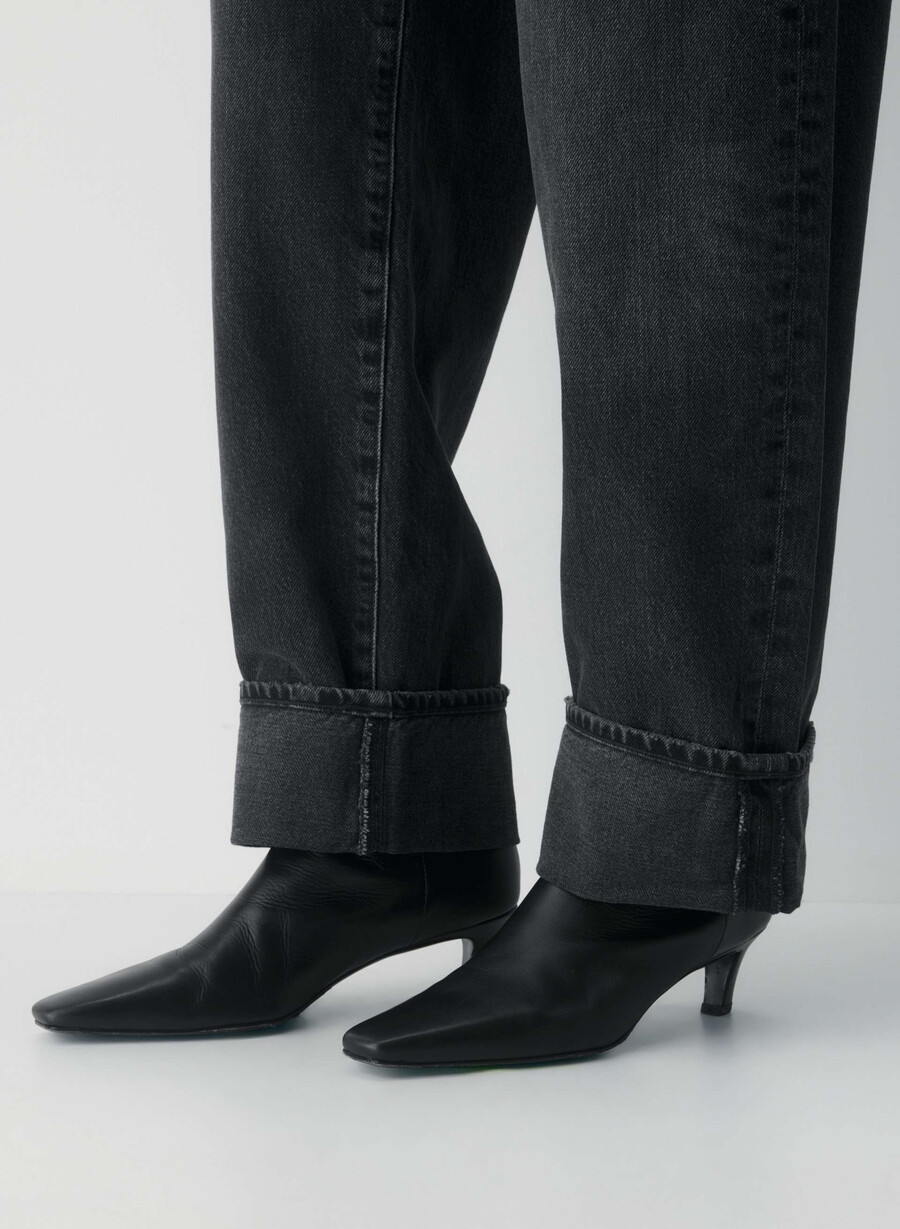 agolde cuffed taper jeans arcane