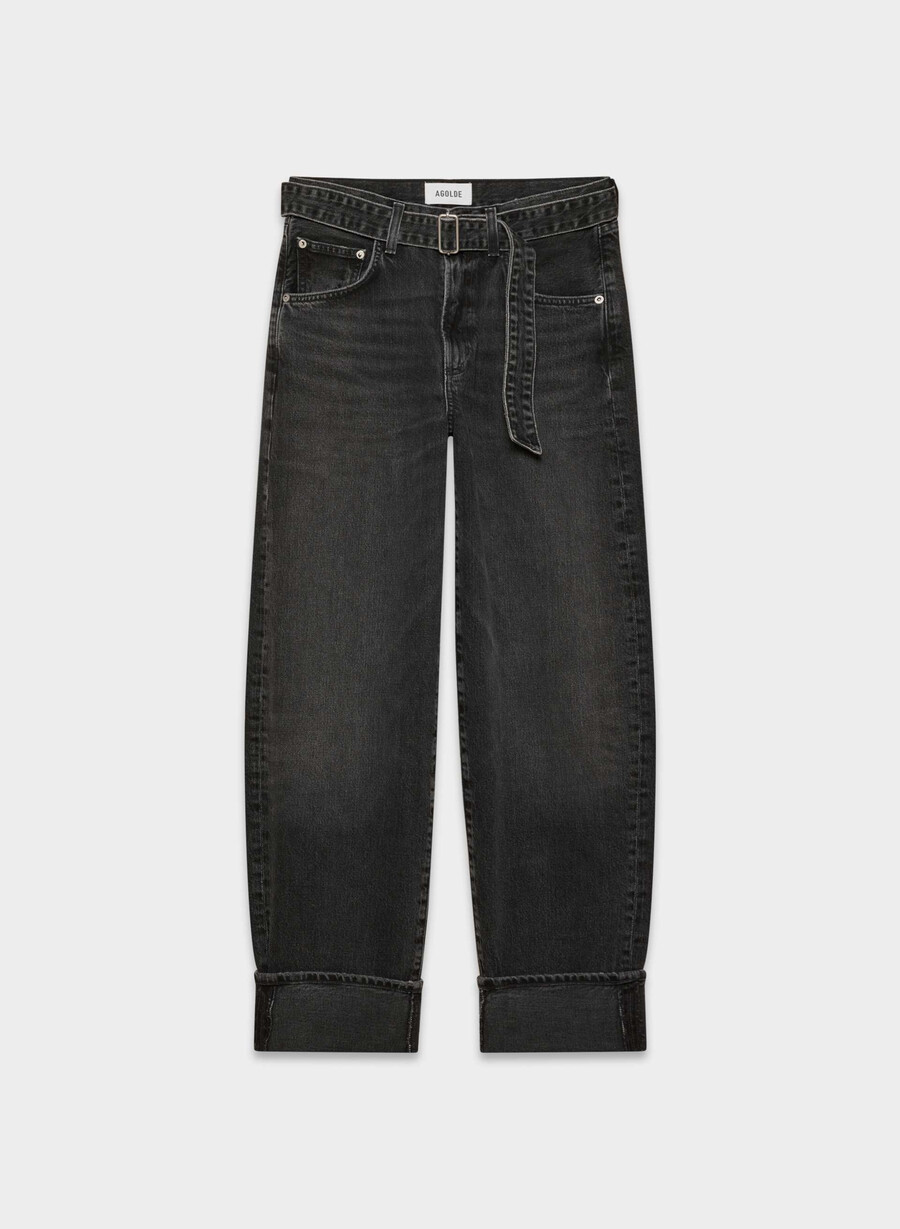 agolde cuffed taper jeans arcane