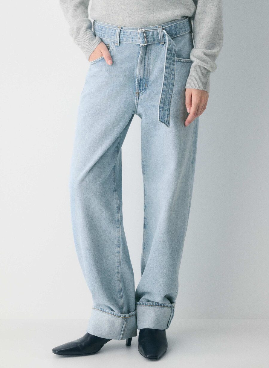 agolde cuffed taper jeans dew point