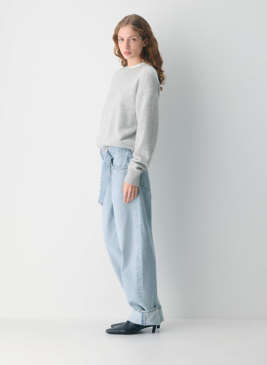 agolde cuffed taper jeans dew point