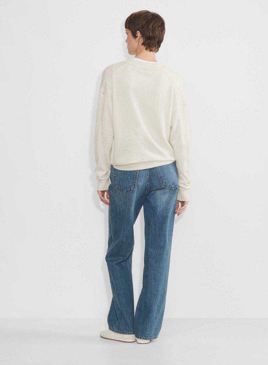clara merino-woll-polopullover hellbirkenfarben