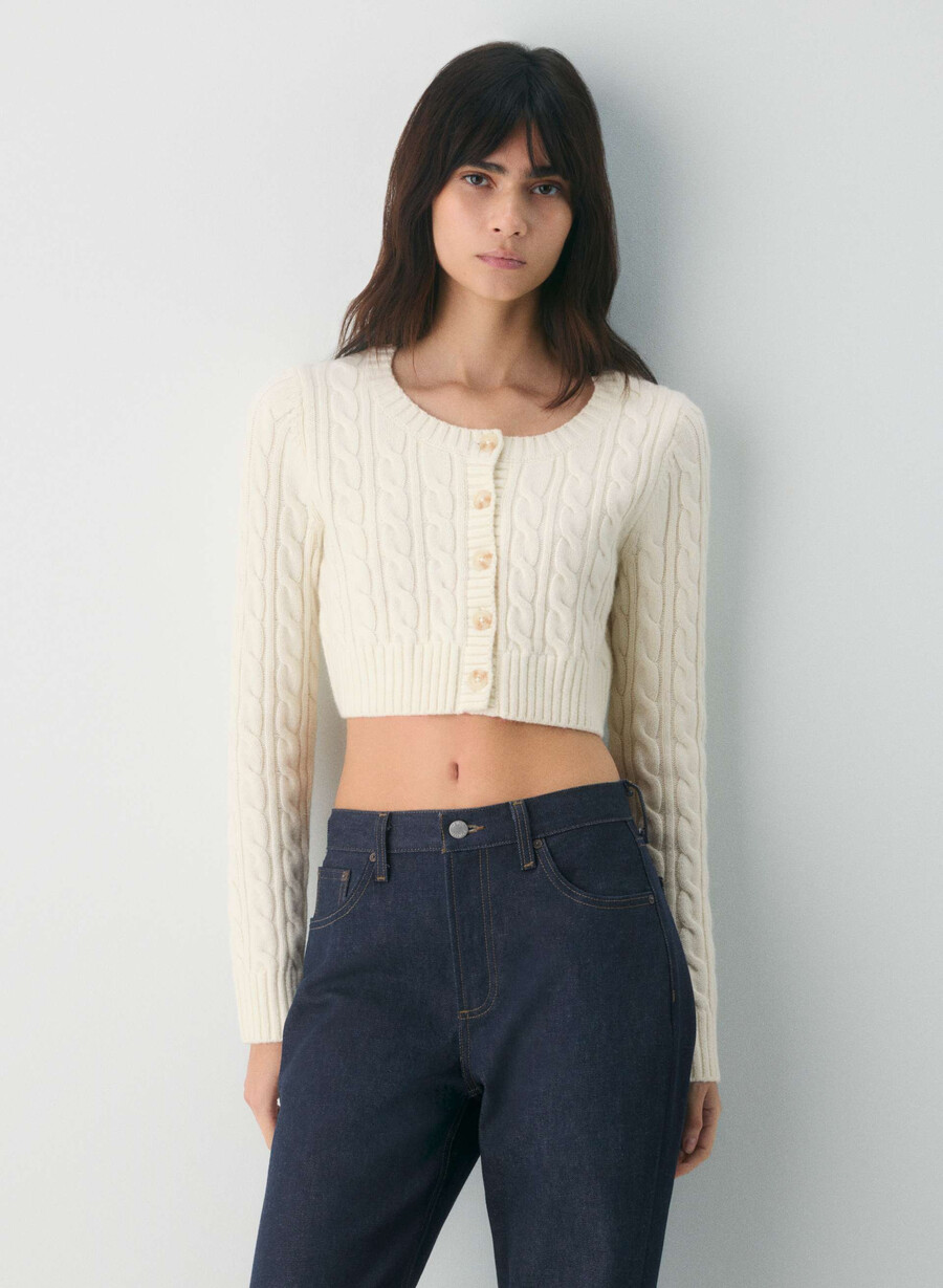 teacup-strickjacke flüsterweiß