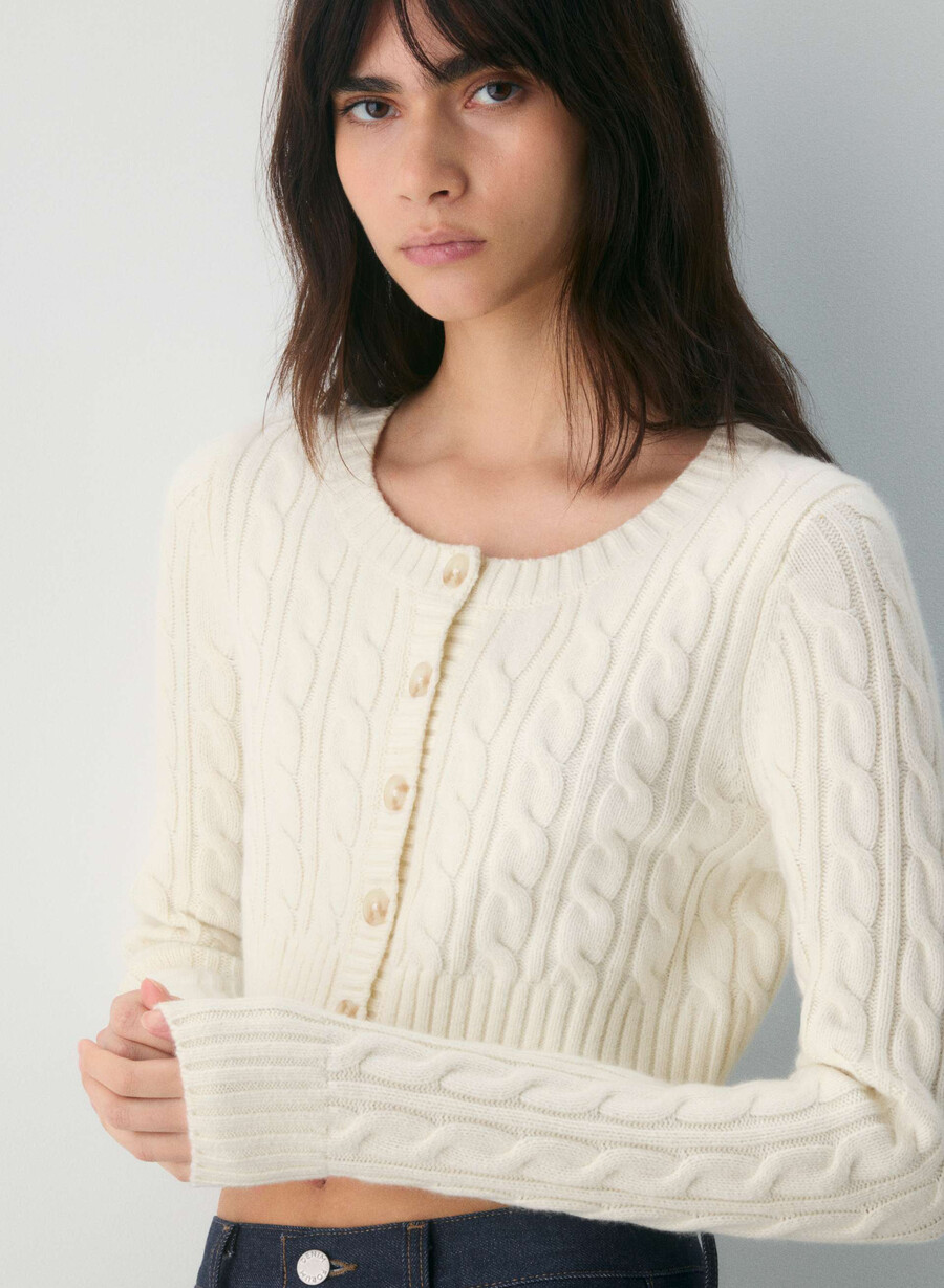 teacup-strickjacke flüsterweiß