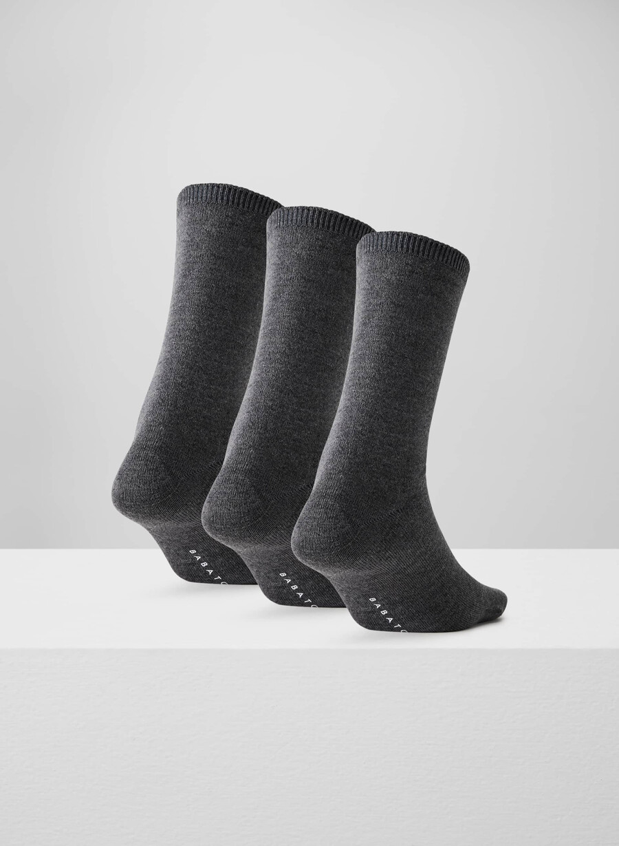 socken für herren 3er-pack meliert anthrazit