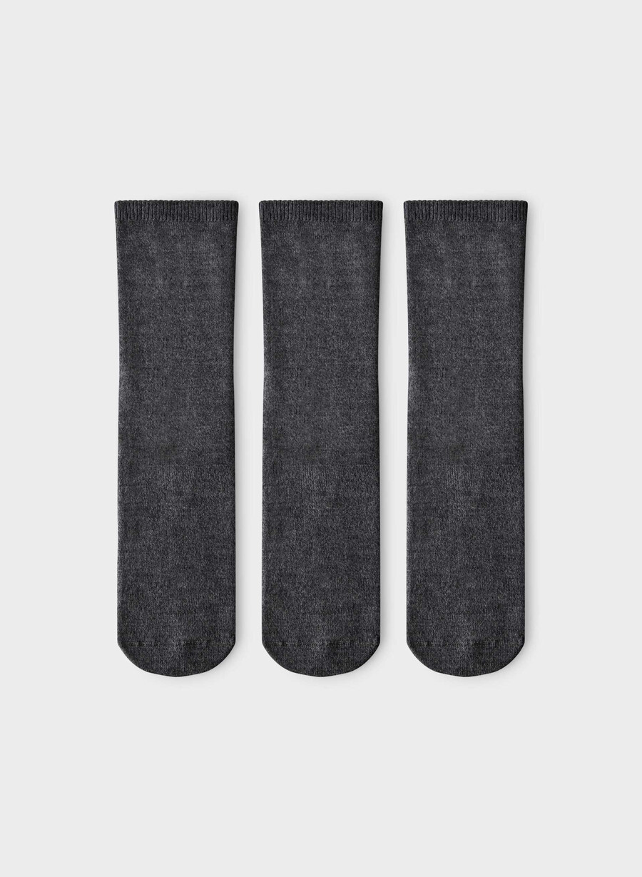 socken für herren 3er-pack meliert anthrazit