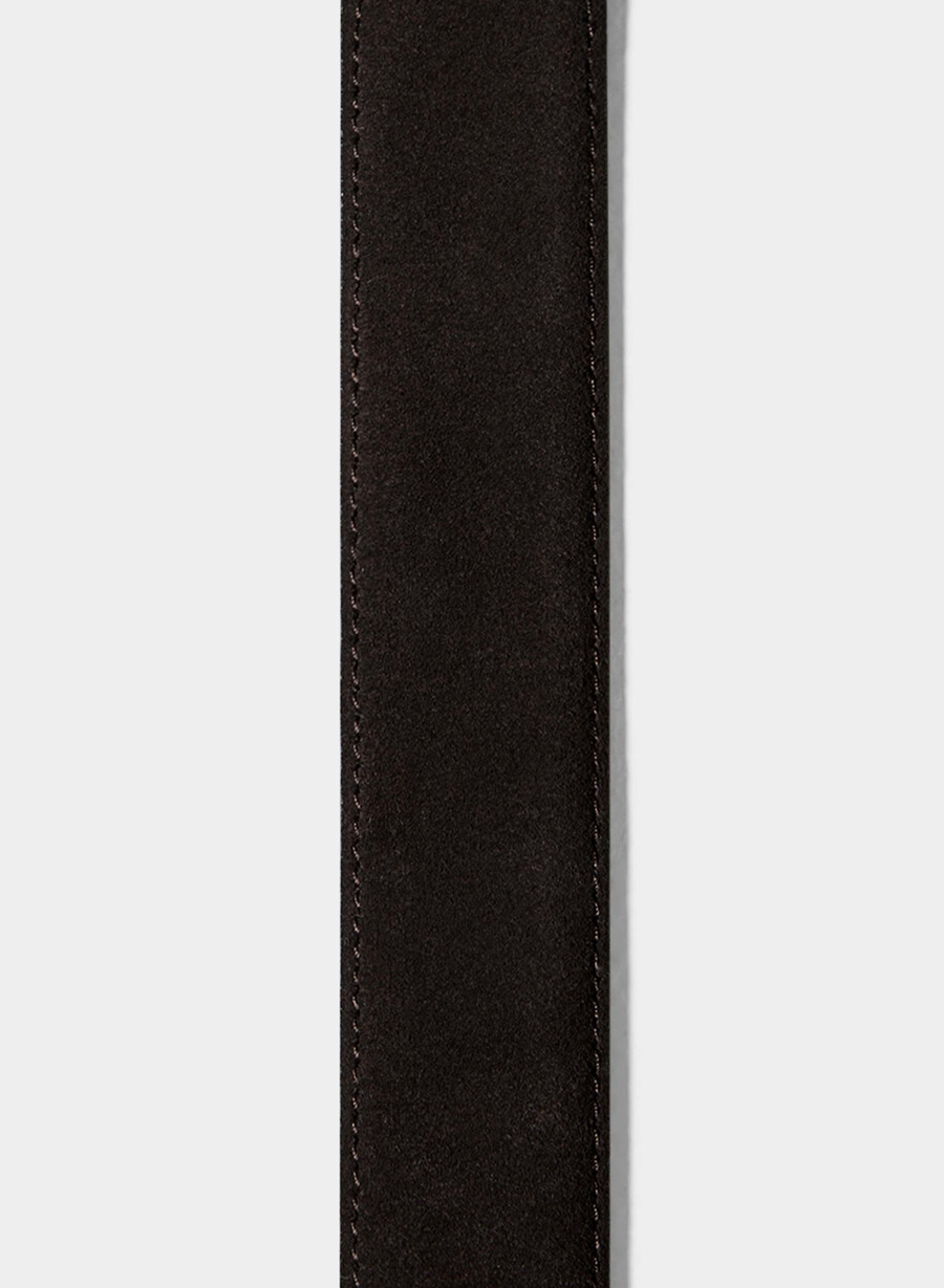 legendärer breiter gürtel aus massivem messing und wildleder mdrn brn vntg slvr