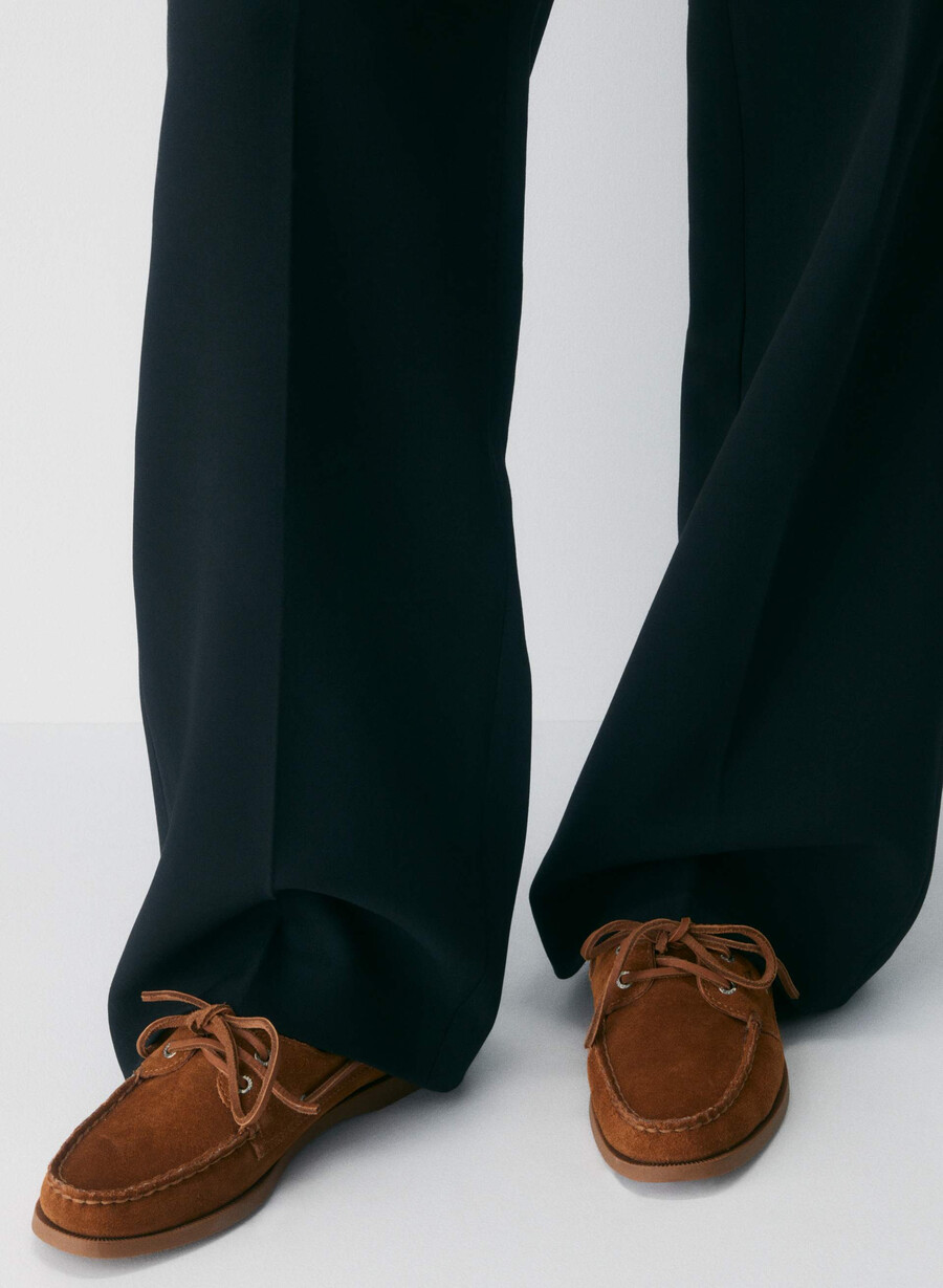 sperry x aritzia ao bootsschuh – wildleder schokoladenbraun