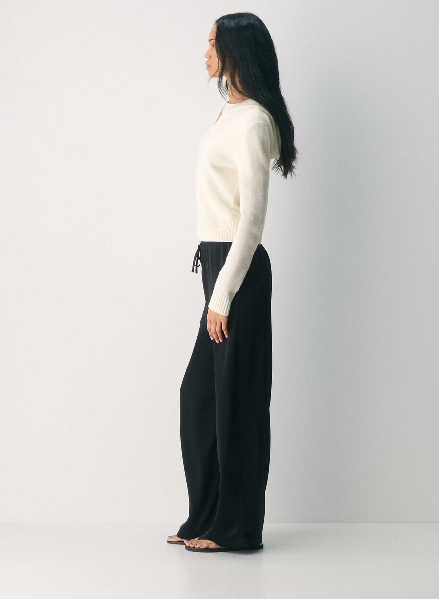 essential cashmere idyllic zip hoodie light birch