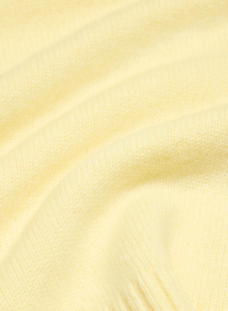 essential cashmere idyllic zip hoodie lemonade