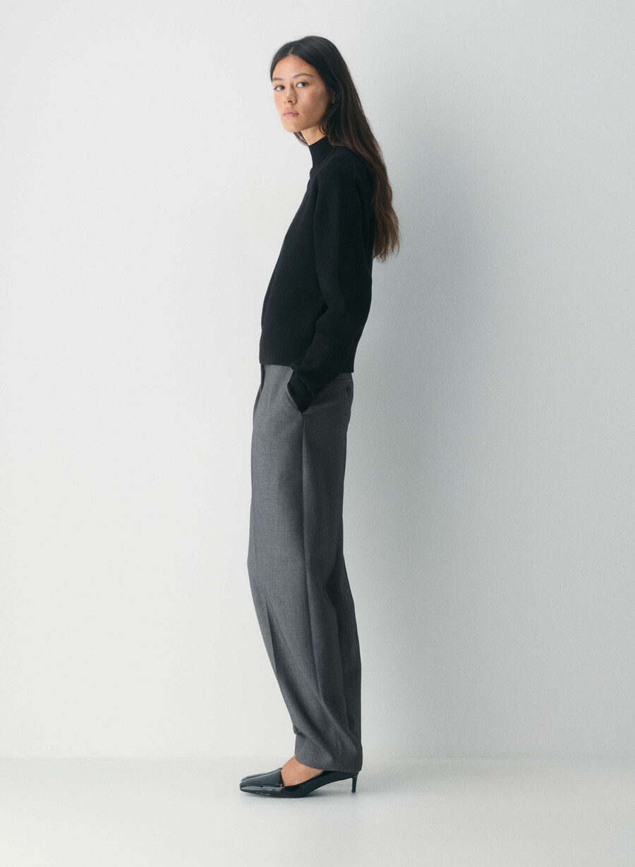 village mockneck schwarz